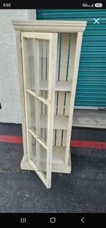 Old window bookshelf cabinet