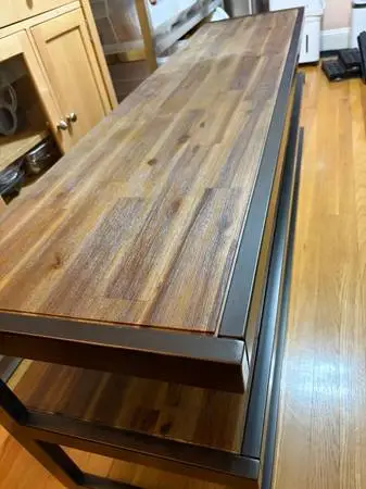 Metal/Wood TV Media Stand