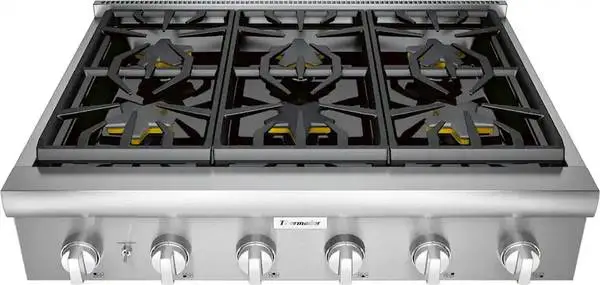 THERMADOR PROFESSIONAL SERIES 36 INCHES GAS RANGETOP NEW WARRANTY