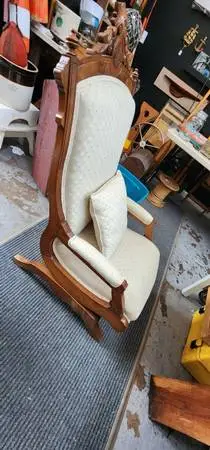 Antique Rocker Glider recently professionally reupolstered