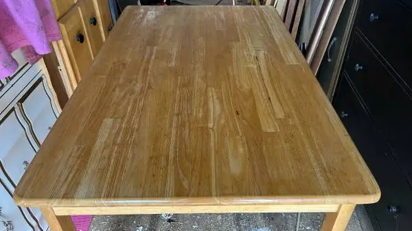 Solid wood block dining table kitchen table small table natural color L48”*W30