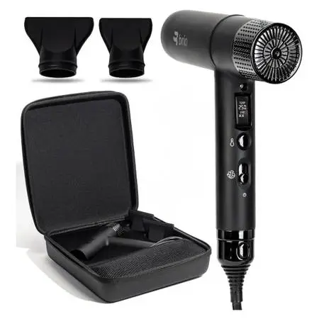 Brio Compact Digital Brushless Hair Dryer – Lightweight, Travel (Black