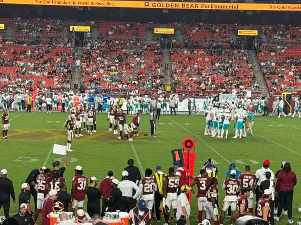 Commanders Season Tickets - 50 Yard Line Lower Level - Skins Side