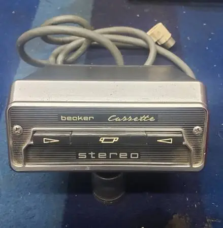 Vintage Becker Stereo Cassette Player Germany Porsche Mercedes Benz