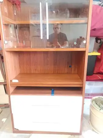 Ikea Wall Unit, glass doors, two drawers