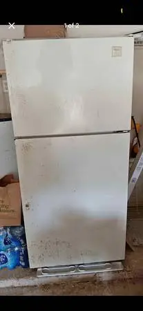 Whirlpool range and Refrigerator