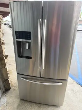 stainless steel refrigerator and freezer