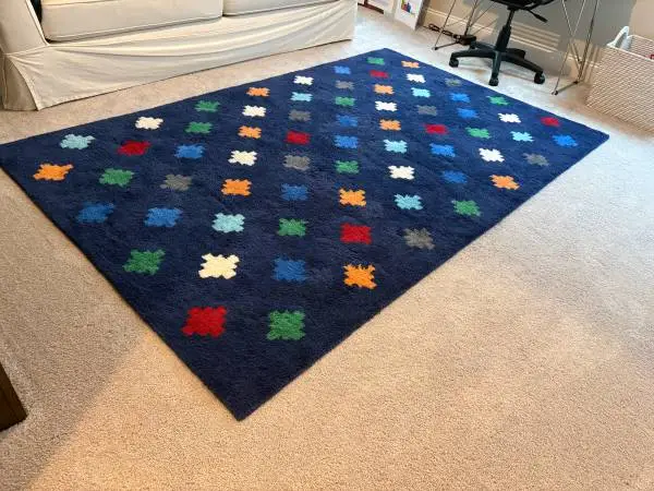 Pottery Barn Kids Multi Diamond Rug