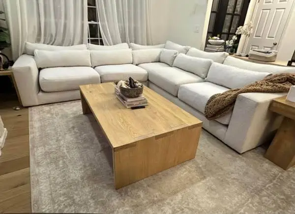 Crate and Barrel Retreat L-shaped Sectional extra deep