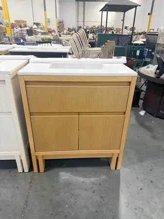 Kohler Solive 30 Bathroom Vanity With Sink And Quartz Top In Oak