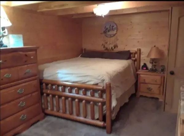 LOG BED Headboard Footboard Frame ONLY - Queen Size
