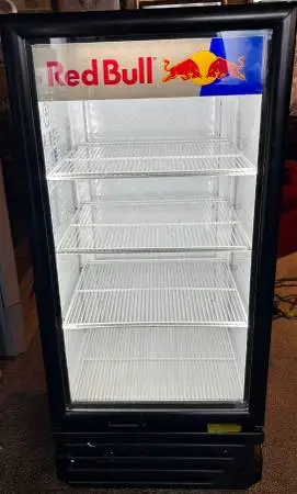 Black Imbera Glass Door Refrigerator Cooler