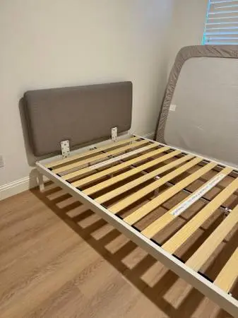 Full size metal bedframe with headboard in great condition