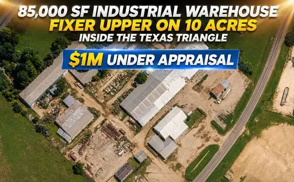 $1M Under Appraisal…Fixer Upper Industrial Warehouse Property