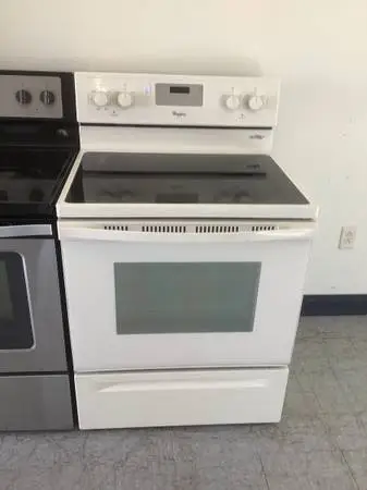 Whirlpool glass top stove