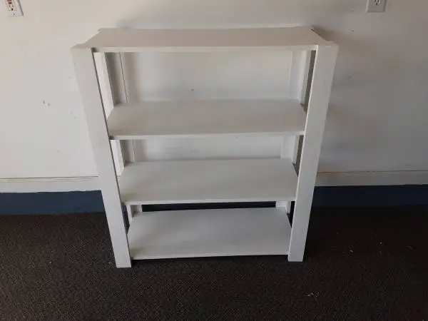 White Wooden Bookshelf-Brand New