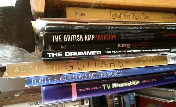 Rare books-Beatles,guitar,drums, and music books