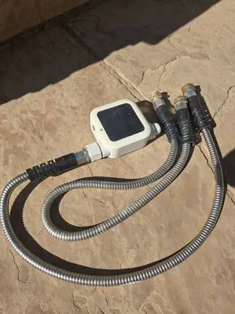 Netro Pixie Smart Hose Faucet Timer, WiFi, Solar Powered, Weather Aware, White,