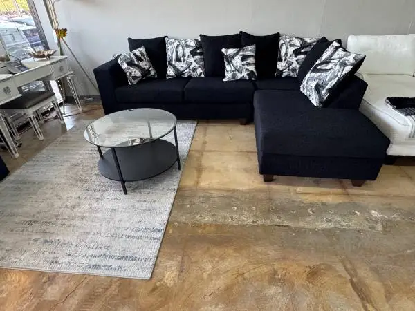 New Black sectional living room set