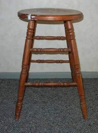 Wood Stool - Solid and Sturdy
