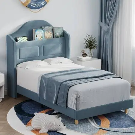NEW Blue Twin Bed Frame