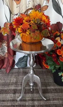 Silver Side Table