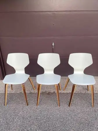 3 ROOM And BOARD PIKE DINING CHAIRS