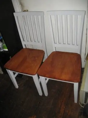 $25 EACH-2 DESK Chairs $25 Ea-2 Kitchen Solid Wood Twin Chairs $25 Ea
