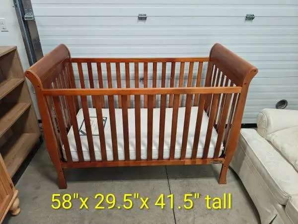 Solid Wood Baby Crib