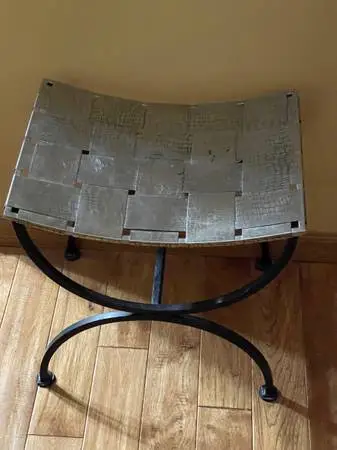 METAL ACCENT BENCH or STOOL
