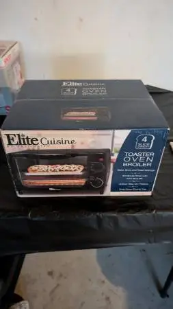 Elite cuisine by maxi-matic 4 slice toaster oven broiler