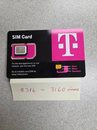 T-Mobile Prepaid plan ---a plan with an assigned phone number