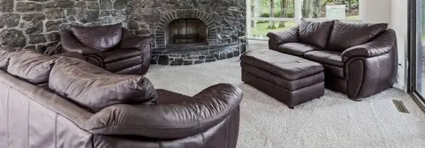 Genuine Leather Sofa, Loveseat, Chair and Ottoman Set