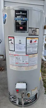 Bradford White 40 Gallon Gas Water Heater Works Great