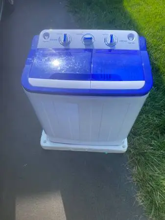 ROVSUN 11lbs Portable Washing Machine, Twin Tub Washer