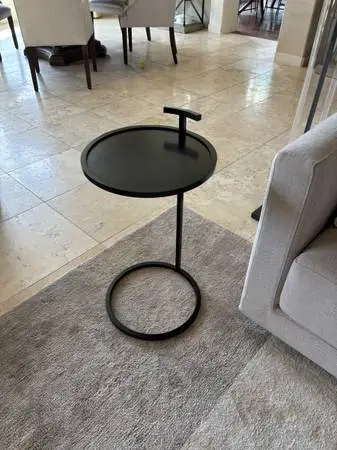 Metal RESTORATION HARDWARE Martini cocktail table (new)