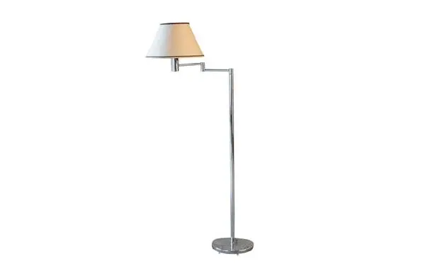 Vintage Casella Chrome Swing-Arm Floor Lamp