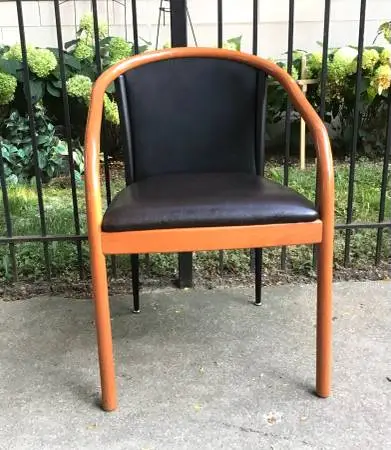 Nice chair faux leather seat