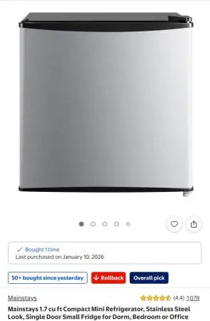 Mini fridge