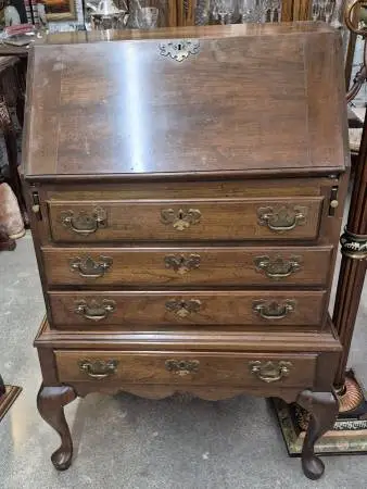 Vintage Queen Anne Slant Front Secretary