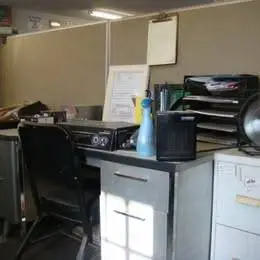 Office Desk, with File Cabinet in Good Used Condition