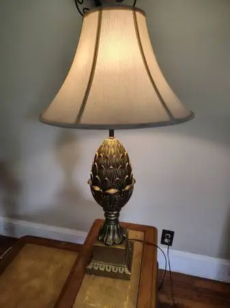 Large 3 way lamps with shades