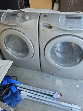 USED Grey/Silver Washer & Dryer
