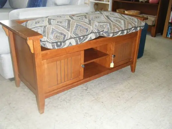 Bench With Cabinet