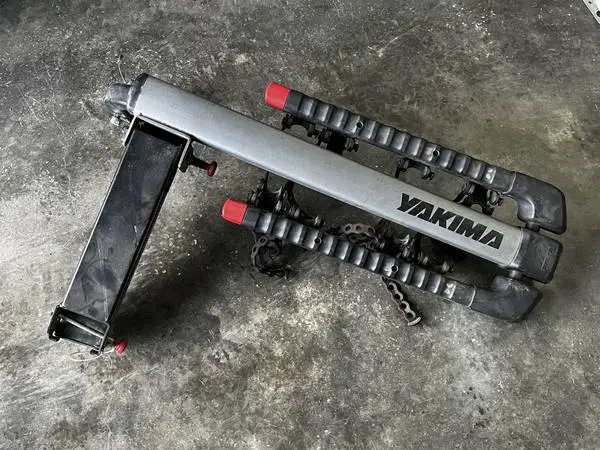 Yakima hitch-mounted bike rack for four bikes