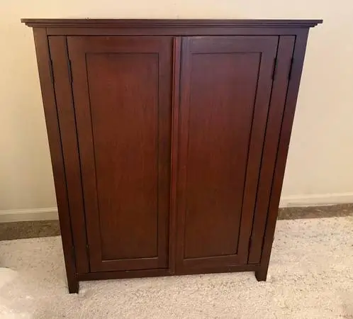 Vintage Pottery Barn Solid Wood Wardrobe Armoire or TV Cabinet