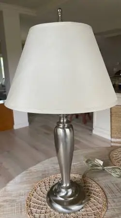 Brushed Silver Stiffel lamp