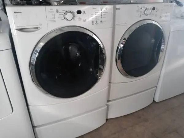 🌲Kenmore HE2 front load washer and drye set on pedestals