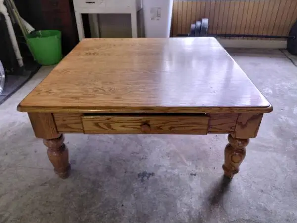 Oak coffee table
