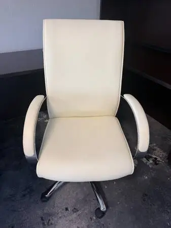 White Executive Office Chairs- 12 Available